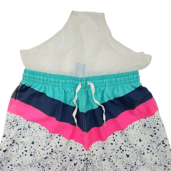 Chubbies Swim Shorts Mens Large White 7" Inseam Mesh Lined Summer Beach Outdoor - Picture 3 of 11